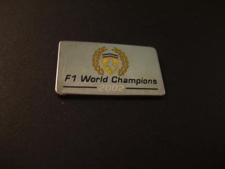 (Scuderia )Ferrari,F1 team winnaar 53e FIA Formula One World Championship 2002 (Michael Schumacher)